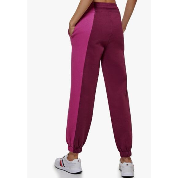 TOMMY HILFIGER SPORT Womens Athletic Sweatpants Large Pink Purple NWT - Picture 4 of 12